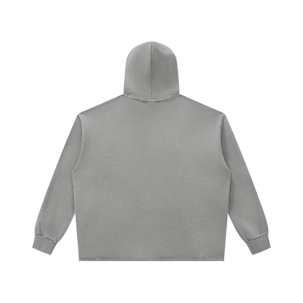 Unisex Vintage Wash Raw Edge Hoodie