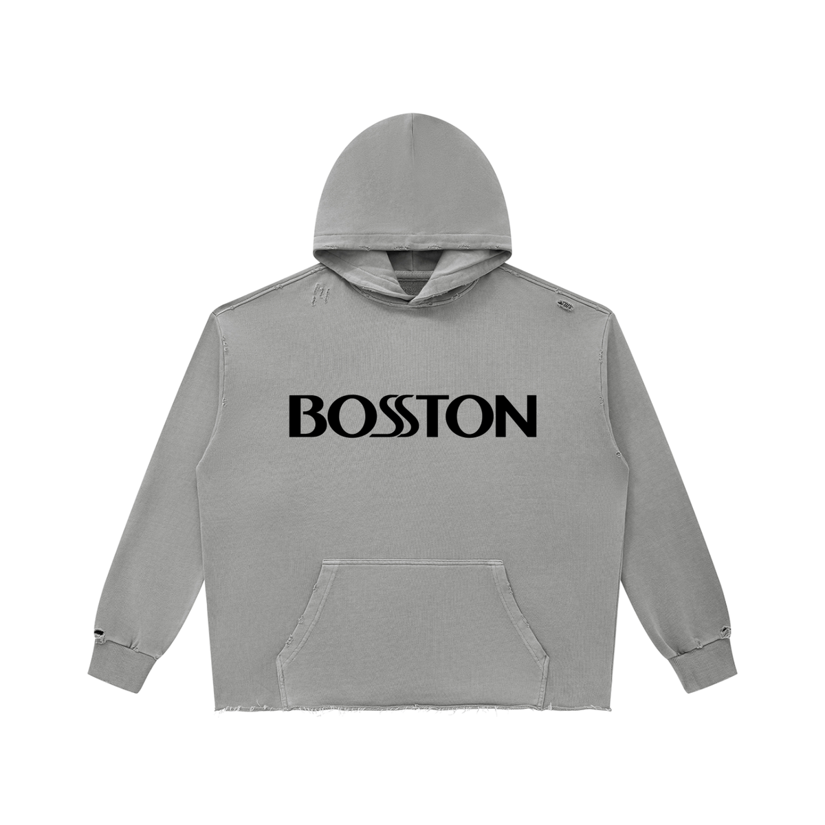 Unisex Vintage Wash Raw Edge Hoodie
